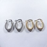 Wholesale woman earring Hoop MM Spring shaped Circle Clip earrings