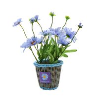 Wholesale Decorative Flowers Wreaths Cute Small Daisies Fake For Wedding Decoration Artificial Flower Bouquet Potted Plant Home Restaurant Table Orn