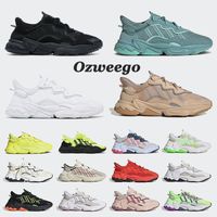Wholesale Adds Men Women Ozweego Retro Running Shoes All Black White Green Red Pink Grey Steel Frozen Yellow Trace Cargo Sports Sneakers Mens Womens Trainers Size