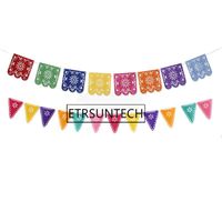 Wholesale Party Decoration sets Mexican Banner Garland Wedding Flag Decorations For Themed Halloween Birthday