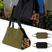 Wholesale Storage Bags Waterproof Firewood Bag Canvas Large Capacity Tear Resistant Portable Log Carrier Outdoor Indoor Camping Supplies LBE