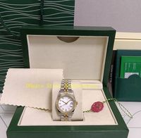 Wholesale 13 Model Original Box Ladies Watch Women Steel k Gold mm White Mother Of Pearl Diamond Dial Asia Movement Automatic Women s Watches