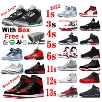 Wholesale Bred Patent s Basketball shoes Bluebird s Sneakers Pine Green s Utility Black s Moonlight Red Thunder s Space Jam Raging Bull Royalty Court Purple s