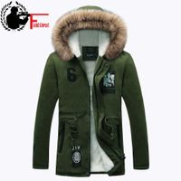 Wholesale Thick Cotton Comfortable Long Parka Male Casual Slim Fit Hooded Fur Winter Jackets Mens Coat Warm Outerwear Chaqueta Hombre A0607