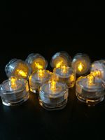 Wholesale Floral Shaped Waterproof Submersible Led Candle Tealight Flameless Party Wedding Vase Lamp Table Centerpiece Decor Amber Strings