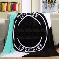Wholesale Soft Warm Knit Green Pink Black Striped Thin Throw Blankets Manta Coral Flannel Blanket Sofa Couch Bed Plane Travel Plaids Summer TV Blanket