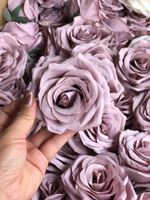 Wholesale Decorative Flowers Wreaths Light Dusty Rose Mauve Silk Head Artificial Flower Fake In Bulk For Wedding DIY Home Decoration