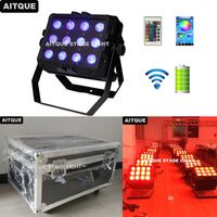 Wholesale Effects Outdoor Hall Rechargable Party City Color Light x18w Rgbwa Uv in1 Led Battery Wall Washer Wedding Uplighting Flycase