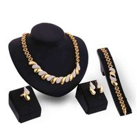 Wholesale Saudi K Gold Plated Dubai Multi Wedding Gift African bridal necklace jewelry set women