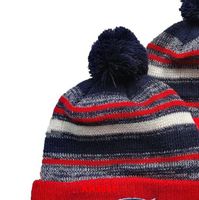 Wholesale 2021 New England Baseball Beanie North American Team Side Patch Winter Wool Sport Knit Hat Skull Caps