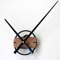 Wholesale 3D Sticker Silent Large Wall Clock Modern Design Big Pointer Classic DIY Clocks Wood Wall Watch For Bedroom Home Decor X0705