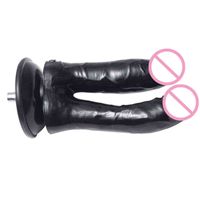 Wholesale NXY Dildos Dongs Fredorch Sex Machine Double Headed Big Long Anal Penis Vaginal Dual Ended Dick with Strong Cup Toys for Women