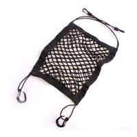 double dog carrier 2022 - Dog Carrier Storage Net Pocket In Car Seat Oxford Cloth Gauze Elastic Rubber Band Store Debris Double-layer Bag