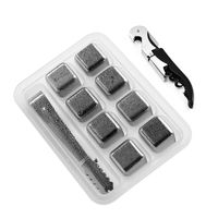 Wholesale 304 Stainless Steel Chilling Reusable Ice Cubes and Wine Open for whiskey vodka liqueurs white wine and more bar accessories