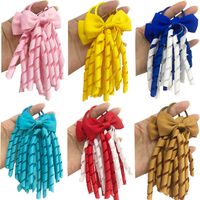 Wholesale Hair Scrunchies Women girls Curly Ribbons Streamers Hairbands Elastic Rope Ponytail Holder Korean version Headwear Hairs Accessories Z5732