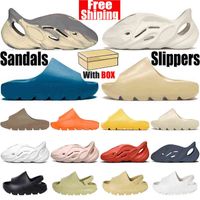 Wholesale With BOX slides shoes slippers platform sandals sneakers mens womens rubber runners Desert Sand Resin Ararat Orange Bone kid slipper slide