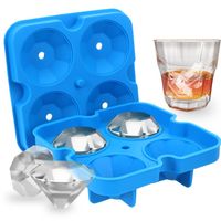 Wholesale Silicone Ice Cube Maker Form For Ice Candy Cake Pudding Chocolate Molds Easy Release Diamond Shape Ice Cube Trays Molds DHL
