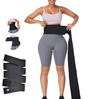 Wholesale Women Sauna Sweat Belly Tummy Slimmer Waist Trainer Body Shaper Belt Lose Weight Waist Leg Slimming Wrap