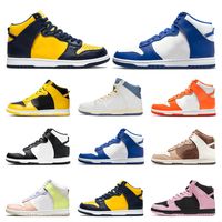 Wholesale Top quality high Casual Shoes men women Game Royal Black White Pure Platinum Syracuse Doraemon Dark Sulfur Light Chocolate sports sneakers trainers