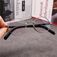 Wholesale Sunglasses Cubojue Round Reading Glasses Male Women Titanium Eyeglasses Frames Men Vintage Nerd Spectacles