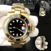 Wholesale Waterproof Mens Watches Ceramic Sapphire Glass Mechanical mm Big Magnifier Glidelock Clasp Stainless Steel Luxury Watch With Box Paper