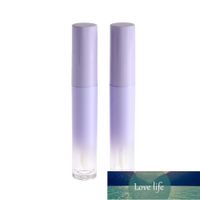 Wholesale 1PC ML Gradient Round Lip Gloss Tube Glaze Purple Cover Scrub Empty Tube Lipstick Mini Sample Cosmetic Container