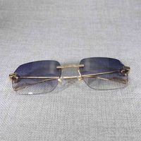 Wholesale Factory Direct Price Vintage Computer Men Women Clear Glasses Rimless Eyeglasses For Reading Gafas for Male Frame New Lenses Shap