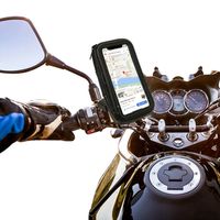 Wholesale Motorcycle Rearview Mirror Waterproof Bag Cell Phone Mount Holder with Rotation