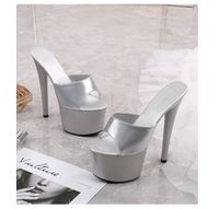Wholesale HOKSZVY New Patent Leather Fish Toe Special High Heels Fine Sexy Black Platform Heels sandals Female Summer SDGE3522