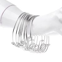 Wholesale 10Pcs Lady Adjustable Expandable Open DIY Jewelry Making Tools Wire Wrapped Bracelets Bangles For Women Silver Bangle