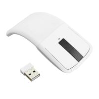 Wholesale Foldable Wireless Computer Mouse Arc Touch Mice Slim Optical Gaming Folding Mouse With USB Receiver For Microsoft PC Laptop
