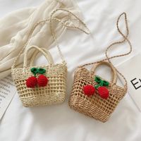 Wholesale Straw Purses and Handbags for Women Mini Coin Wallet Kids Rattan Beach Crossbody Bag Girls Woven Hand Bag Totes