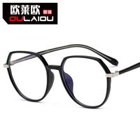 Wholesale Trendy New Large Transparent Metal Insert Leg Tr90 Nearsighted Frame Men s and Women s Blue Light Proof Computer Glasses