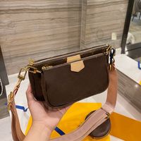 Wholesale explosive fashion bag designer women oneshoulder presbyopia handbag threepiece messenger