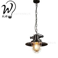 Wholesale Pendant Lamps Nordic Led Glass Ball Hanglamp Luminaria Pendente Chandelier Light Industrial Lamp Retro Bedroom