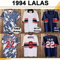 Wholesale 1994 United States Mens Retro Soccer Jerseys LALAS SORBER PEREZ BALBOA STEWART WEGERLE MOORE Home Away Football Shirt