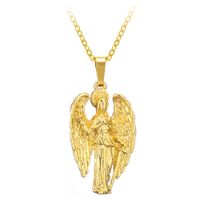 Wholesale Hot Selling Angel Virgin Wings Necklace Women s Short Clavicle Gold