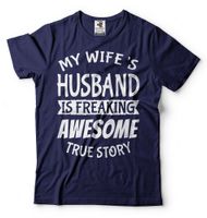 Wholesale Husband T Shirt Gift For Husband Funny Hubby Birthday Gift For Him Tee Shirt