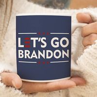 Wholesale Mugs Lets Go Brandon Coffee Mug Ceramic Novelty Tea Cup Funny For ml Office Home Por CDC16