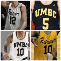 Wholesale UMBC Retrievers College Basketball Jersey Jack Schwietz R J Eytle Rock Horvath Joe Sherburne Jose Placer Custom Stitched