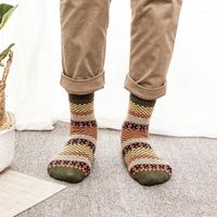 Wholesale 1 pairs Winter Vintage Wool Men Socks Thermal Warm Fashion Styles Business Man Casual Sokken Calcetines Hombre1