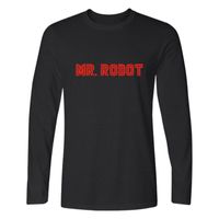 Wholesale Hip Hop Peculiar Classic Mr Robot Fsociety T shirts Simple Long Sleeve O Neck T Shirts Print Boys Girls Loose Sweatshirts Tees Men s