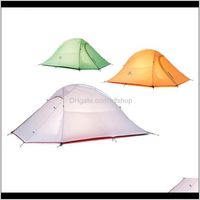 Wholesale Tents And Shelters Kg Naturehike D Sile Fabric Ultralight Double Layers Aluminum Rod Camping Season With Mat Wdlfy Naq2