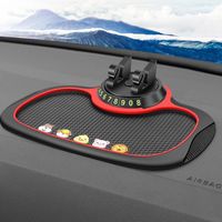 Wholesale Party Favor Universal in Car Parking Number Plate With Hidden Instrument Panel Mobile Phone Bracket Anti slip Mat