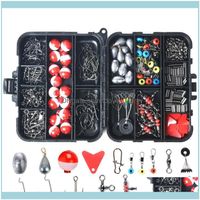 Wholesale Sports Outdoors263Pcs Fish Tackle Box And Fishing Aessories Set Case Hook Bait Parts Kit High Quality Multi Functional Suit Drop Deliv