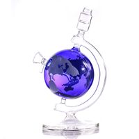Wholesale Hookahs Globe style water pipes IN Recycler bubbler with glass bowl Dab Rig