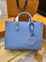 Wholesale Latest cm Women Designers Handbags ONTHEGO Crossbody Bags Summer Gradient Color Large capacity Mommy Shopping Bag Fashion Tote Shoulder Purse Embossing