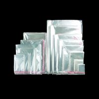 Wholesale Clear Resealable Cellophane Bags Self Adhesive Sealing OPP Plastic Food Treat Cello Bags for Bakery Bread Candy Cookie Pastry Soap Candle Prints Card Gift Packaging