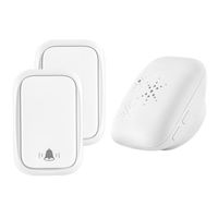 Wholesale Doorbells Wireless Doorbell Welcome Bell Intelligent Home Door Alarm US EU UK Plug Smart Waterproof Button
