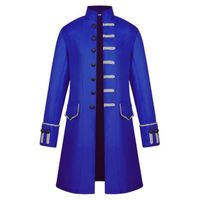 Wholesale Men s Suits Blazers Tuxedo Coat Vintage Steampunk Retro Tailcoat Jacket Long Sleeve Single Breasted Dovetail Plus Size XL